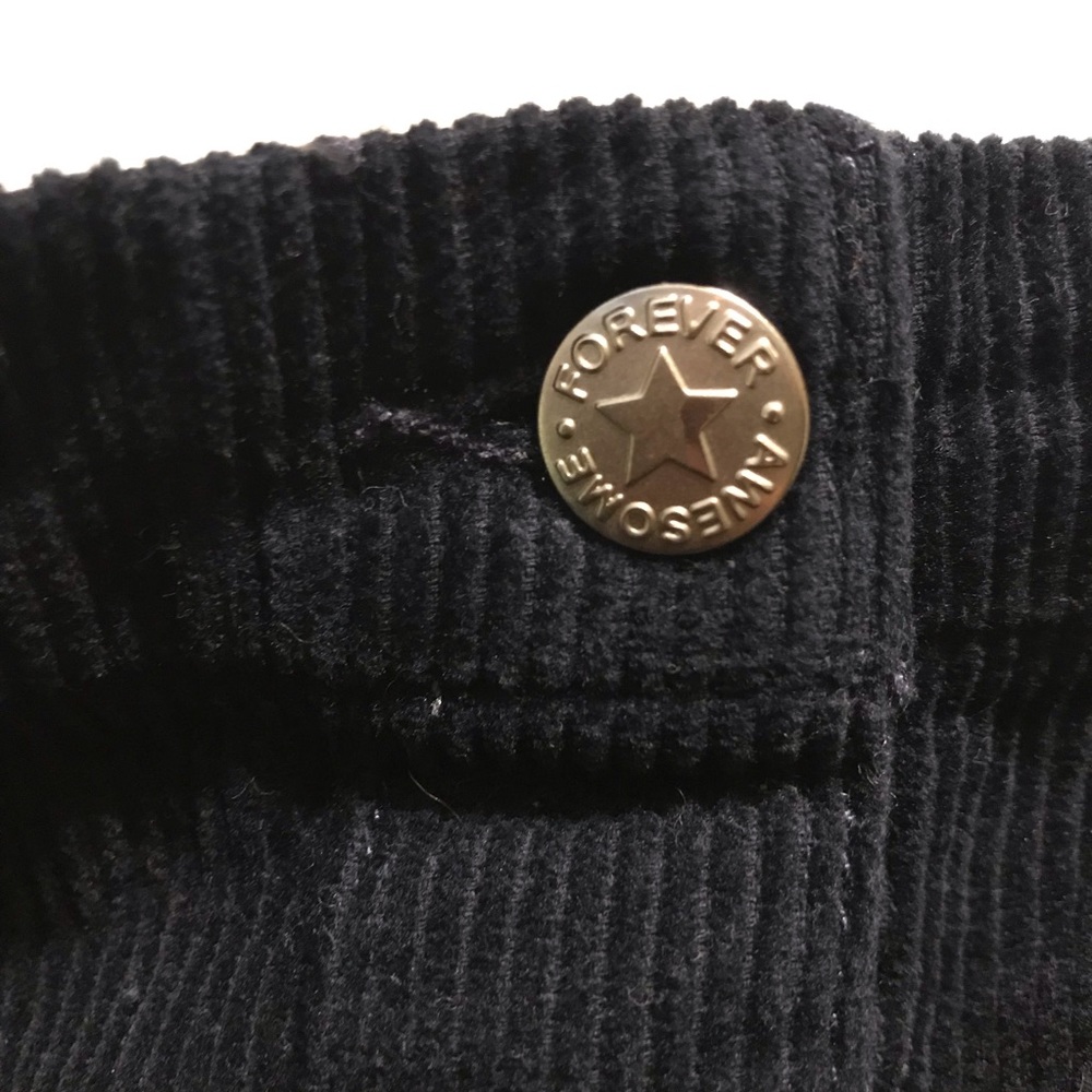 H&M Navy Blue Corduroy Button Up Skirt - Picture 3 of 7